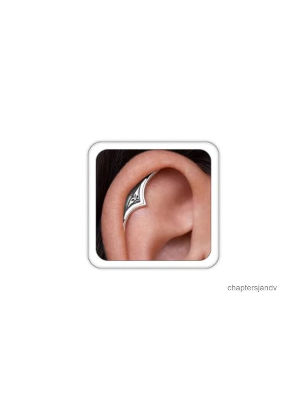 Gothic Cartilage Helix Earring Boho Halloween Flower Hidden Helix Piercing Punk